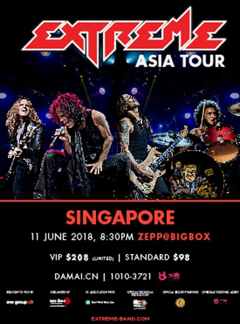 Extreme极致乐队亚洲巡演-新加坡站