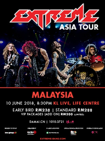 Extreme极致乐队亚洲巡演-马来西亚站