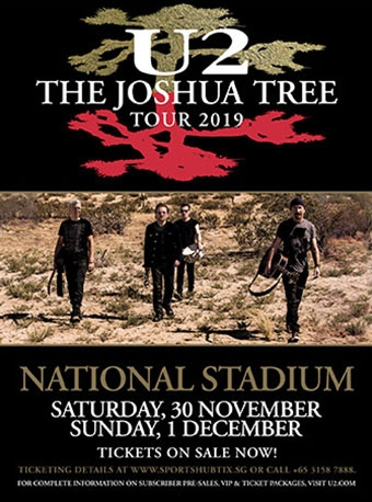 U2 - The Joshua Tree Tour 2019 Live in Singapore